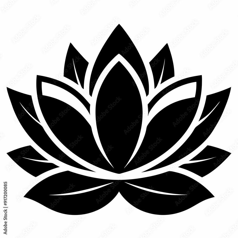 Lotus Black silhouette Lotus Black silhouette