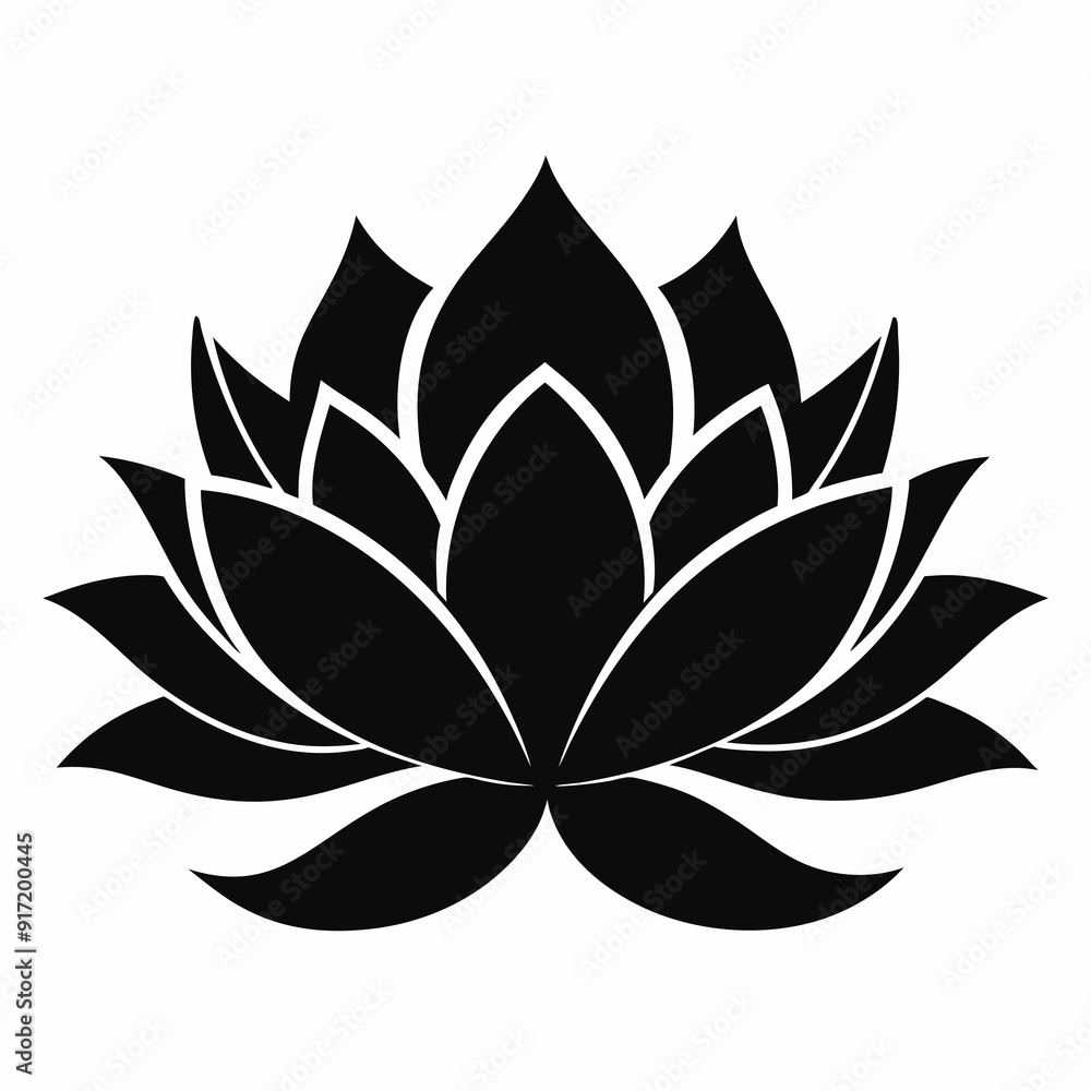 Lotus Black silhouette Lotus Black silhouette