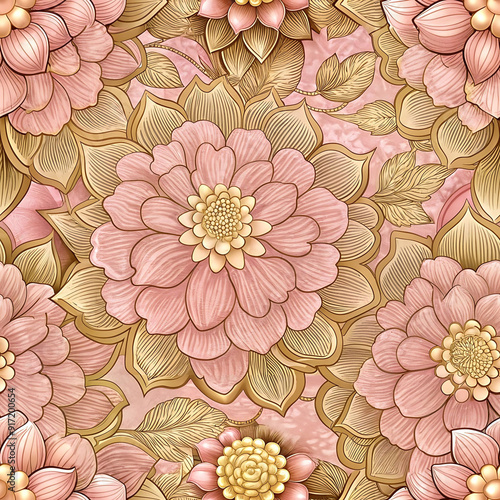 seamless pattern with flowers