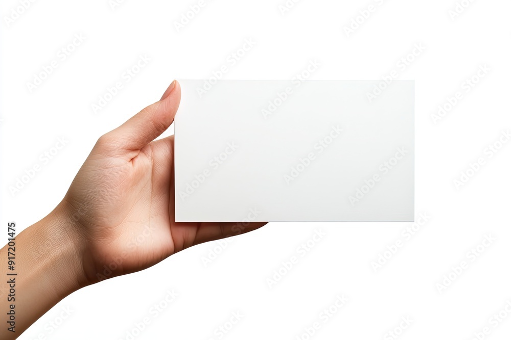 Blank photograph holding hand isolated on white background Blank photograph holding hand isolated on white background