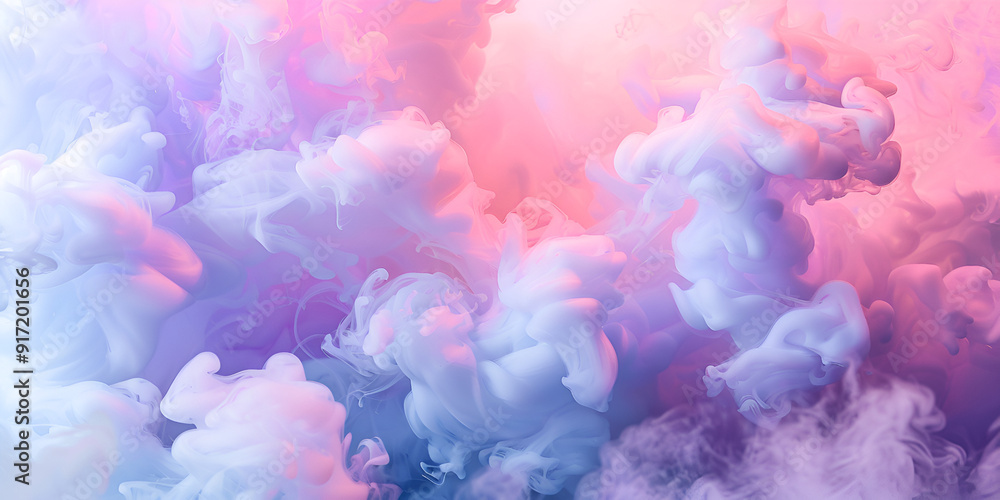 Fototapeta premium Surreal sky with vibrant clouds at with beautiful background