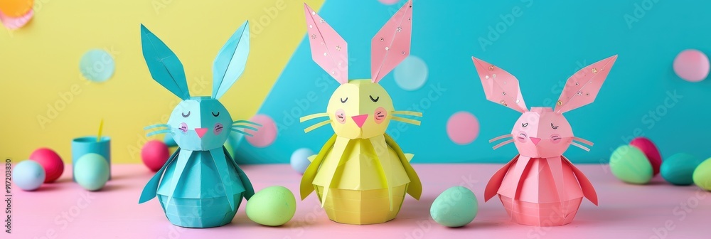 DIY project for kids How to Create an Easter Paper Bunny Step by Step Step 7 Handcrafted Easter Craft