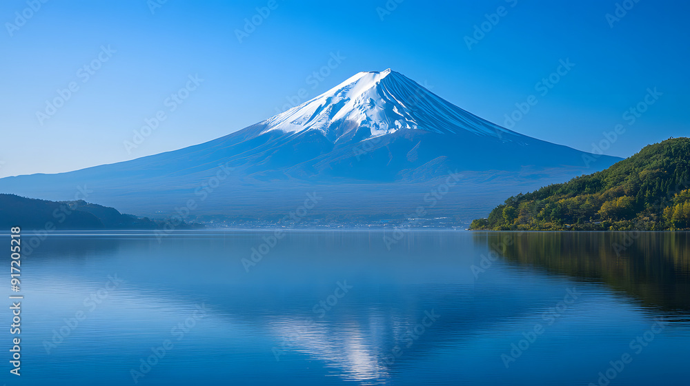 How about this: Snow-capped Fuji peak under a cloudy sky with a serene lake and winter landscape? How about this: Snow-capped Fuji peak under a cloudy sky with a serene lake and winter landscape?