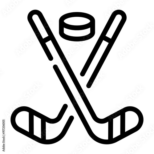 ice hockey line icon