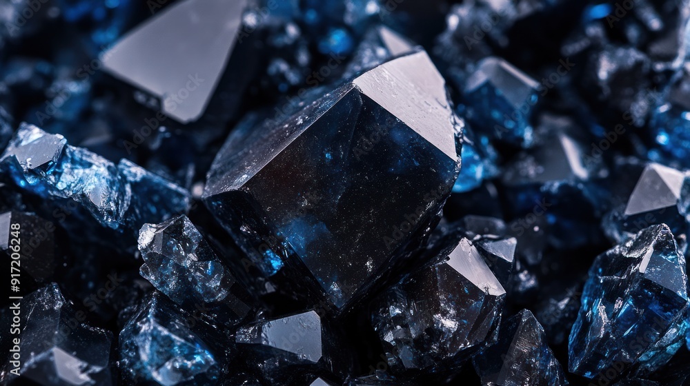 Blue Crystals Macro Photography Blue Crystals Macro Photography