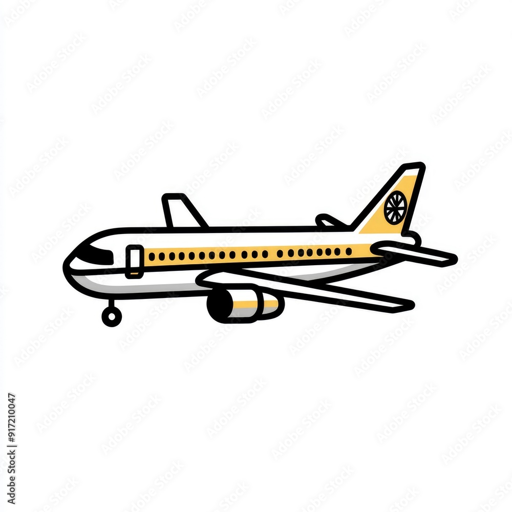Cartoon Airplane Illustration Cartoon Airplane Illustration