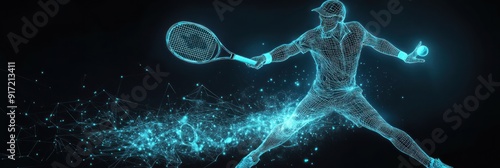 Tennis Player in Motion