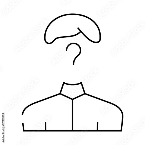 data lack kyc line icon vector. data lack kyc sign. isolated contour symbol black illustration