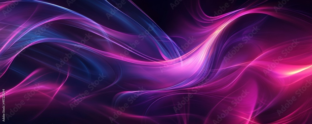 Abstract neon light swirls with vibrant colors Abstract neon light swirls with vibrant colors