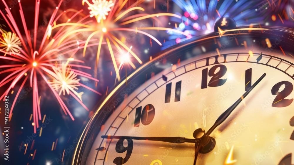 Countdown to Midnight: New Year's Eve Clock Countdown to Midnight: New Year's Eve Clock