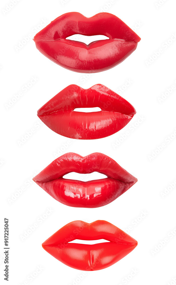 Collection of vibrant red lips showcasing various lipstick finishes and textures, perfect for beauty and cosmetic themes. Collection of vibrant red lips showcasing various lipstick finishes and textures, perfect for beauty and cosmetic themes.
