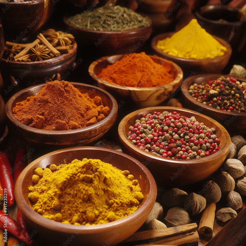 spices in the market spices in the market
