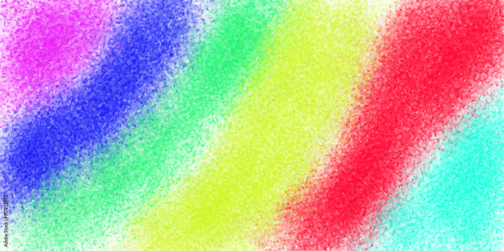 Obraz premium Abstract Painted Illustration & brush stroked painting. Rainbow crayon scribble doodle stripe sketches pastel color. Grunge abstract dirty painting. Colorful background with various stains and splash.