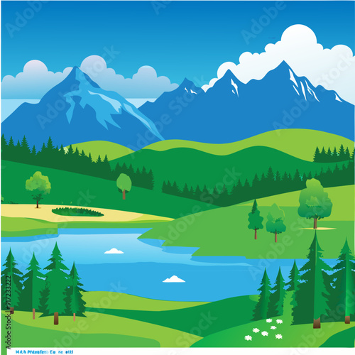 Beautiful year landscape