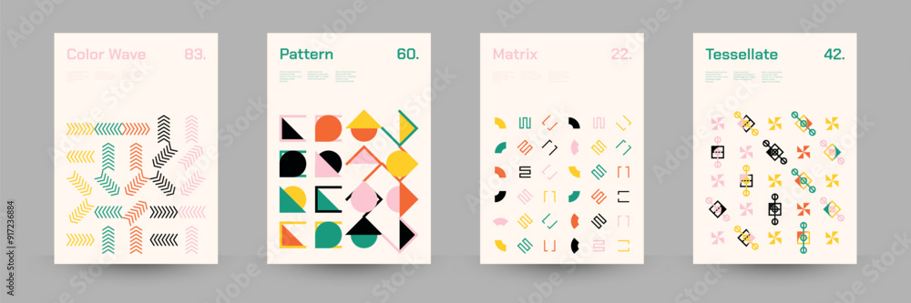Comprehensive Set of Geometric Patterns: Ideal for Designers, Featuring ...