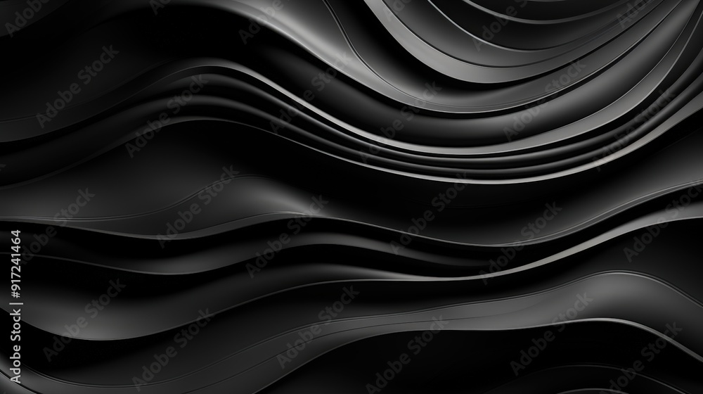 Abstract Black Wave Background Abstract Black Wave Background