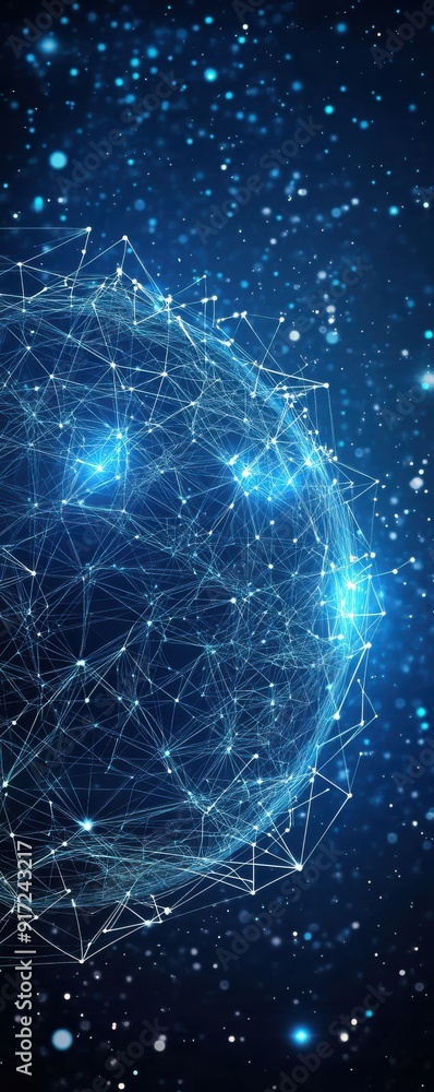 A digital representation of a geometric sphere made of interconnected lines and glowing nodes, set against a cosmic background. A digital representation of a geometric sphere made of interconnected lines and glowing nodes, set against a cosmic background.
