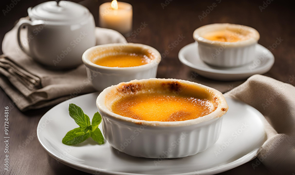 Creme Brulee features a rich custard base with a hardened caramelized sugar topping, known for its luxurious texture and delightful contrast of flavors. Creme Brulee features a rich custard base with a hardened caramelized sugar topping, known for its luxurious texture and delightful contrast of flavors.