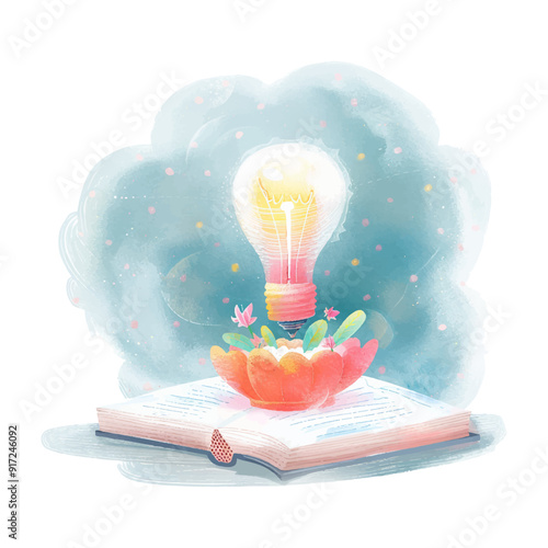 book with lighbulb white background (11)