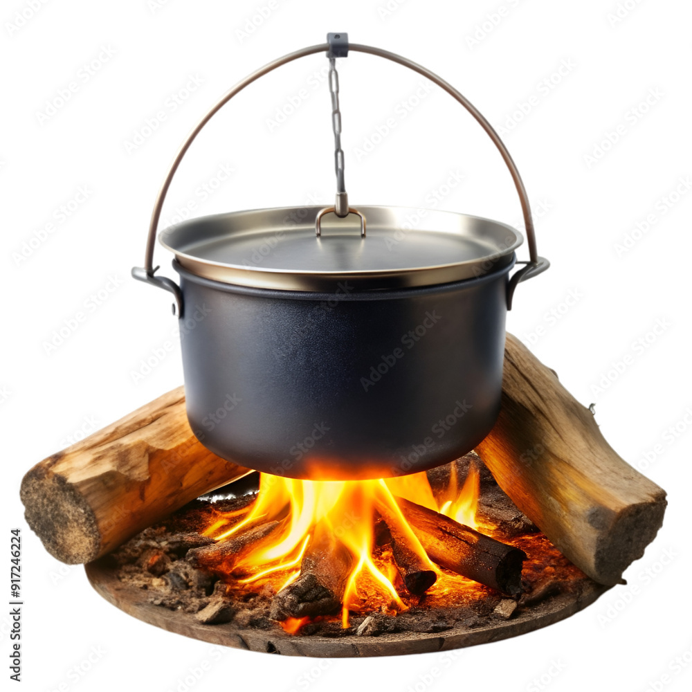 Wooden campfire flame Wooden campfire flame