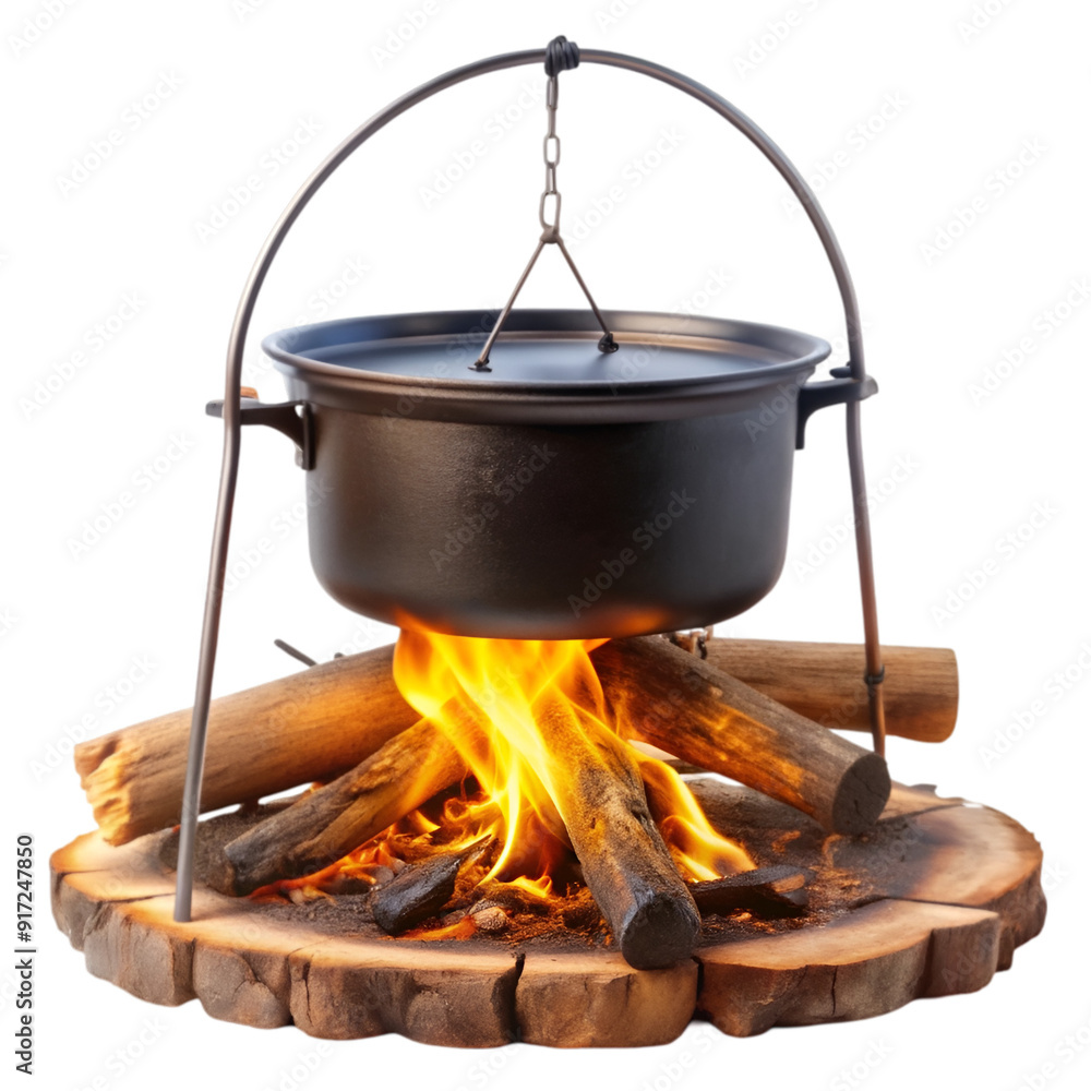 Wooden campfire flame Wooden campfire flame