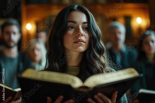 Christian Leader Facilitating Bible Study with Friends