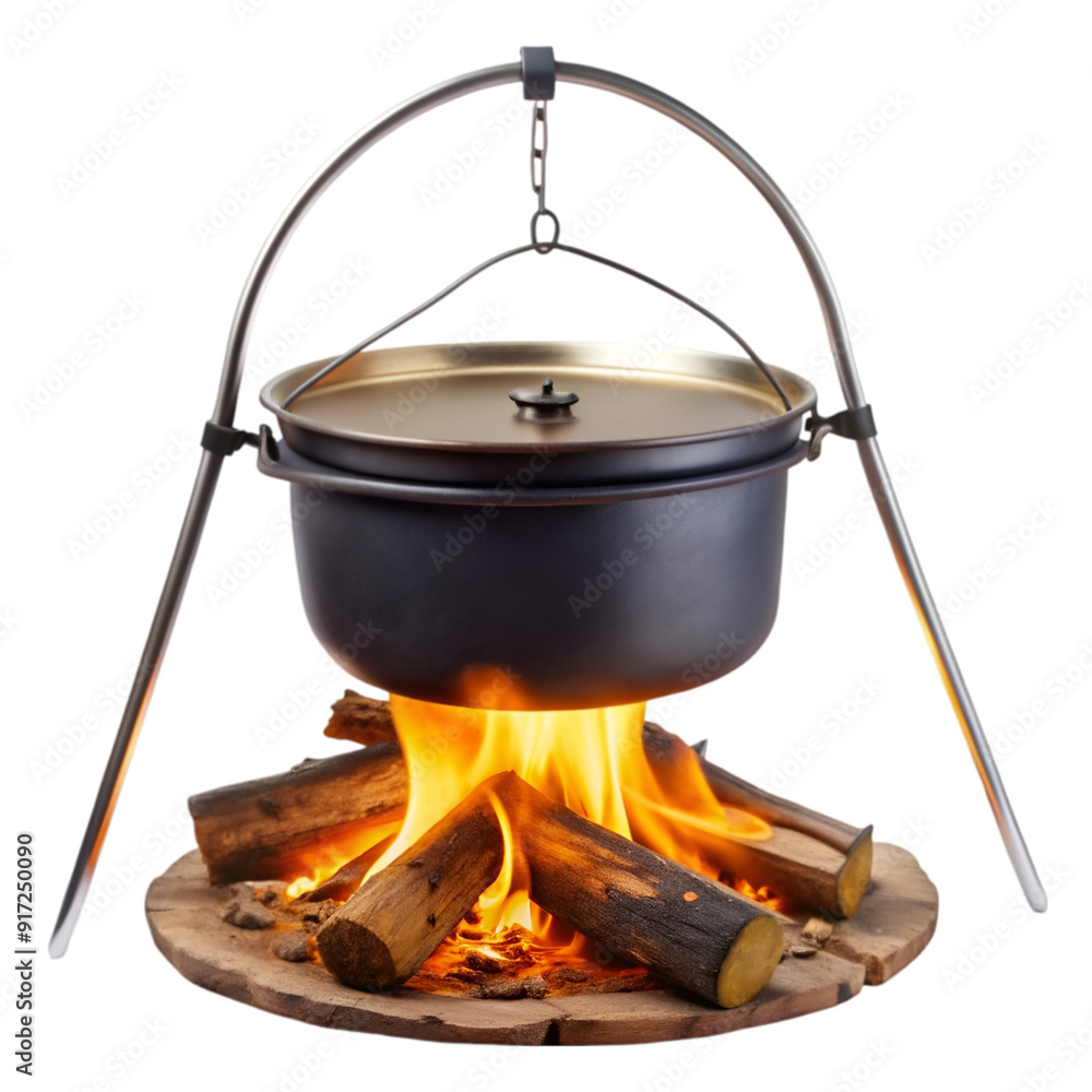 Wooden campfire flame Wooden campfire flame