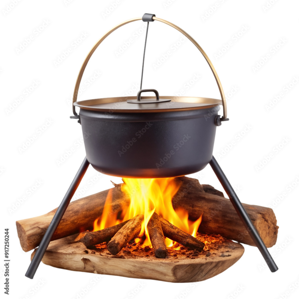 Wooden campfire flame Wooden campfire flame