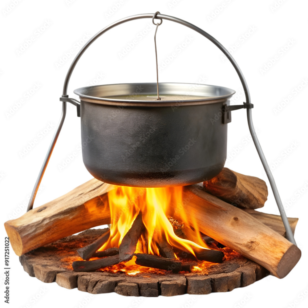 Wooden campfire flame Wooden campfire flame