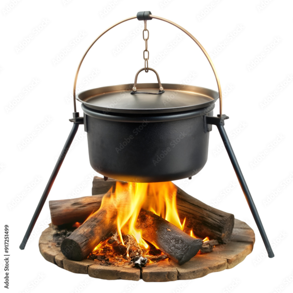 Wooden campfire flame Wooden campfire flame