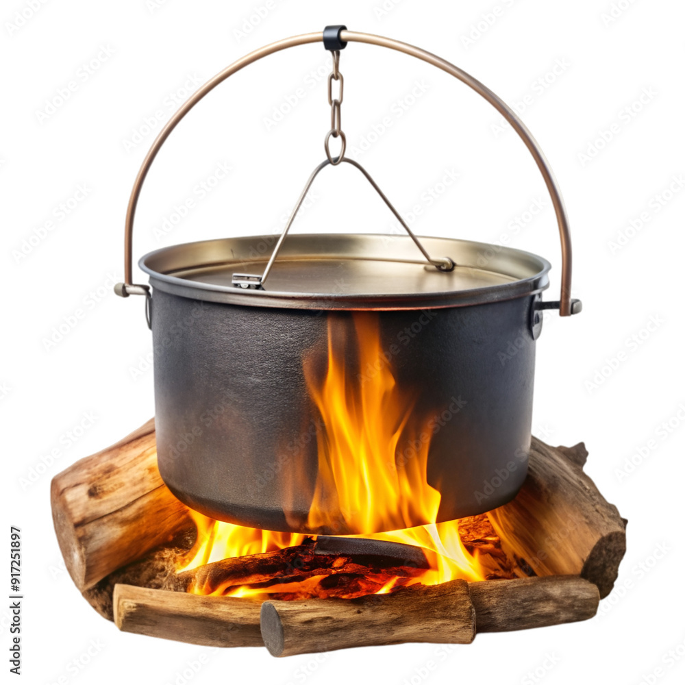 Wooden campfire flame Wooden campfire flame