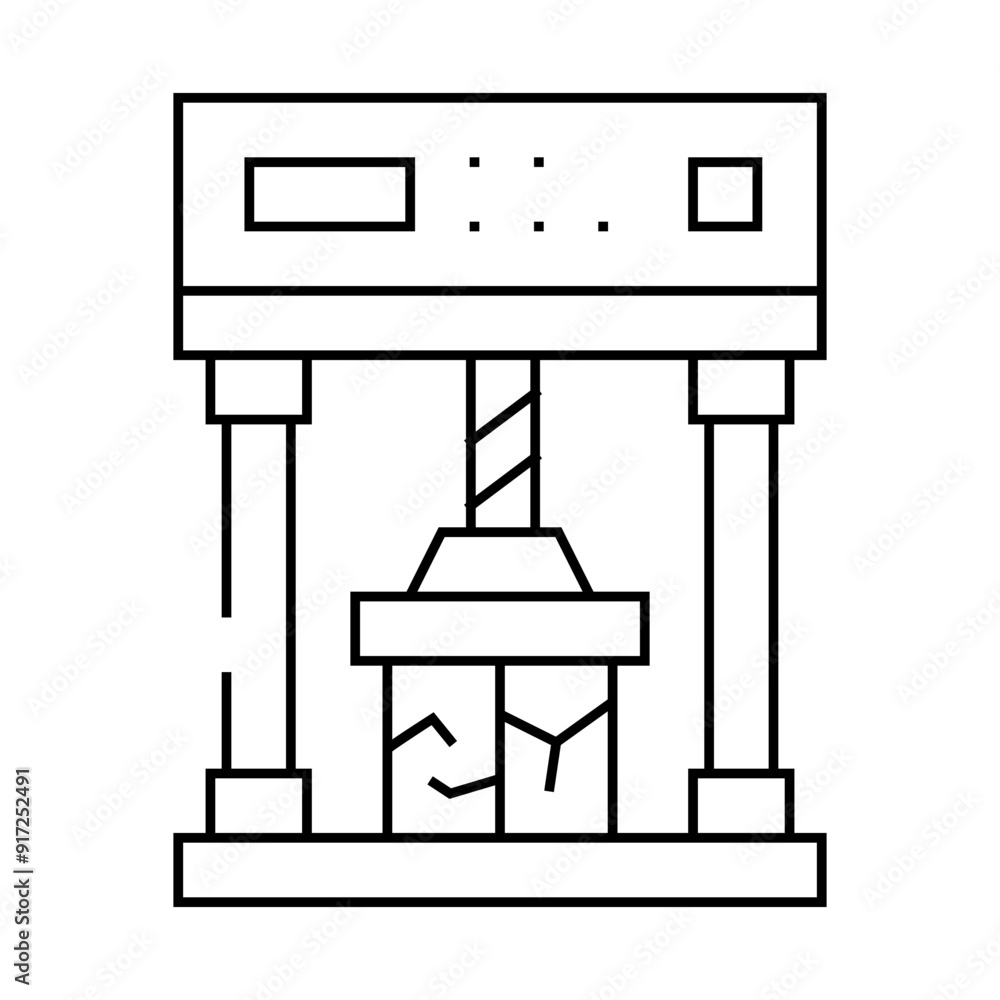 crash test line icon vector. crash test sign. isolated contour symbol black illustration crash test line icon vector. crash test sign. isolated contour symbol black illustration