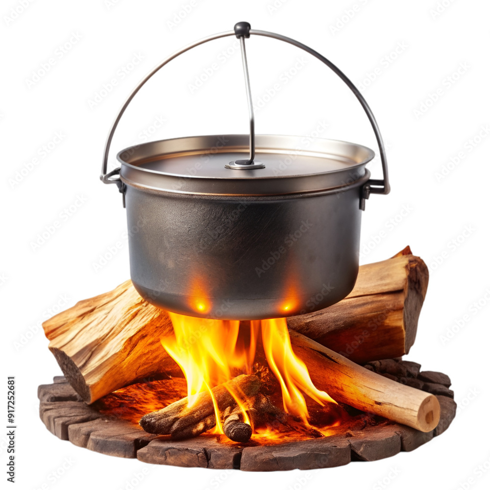 Wooden campfire flame Wooden campfire flame