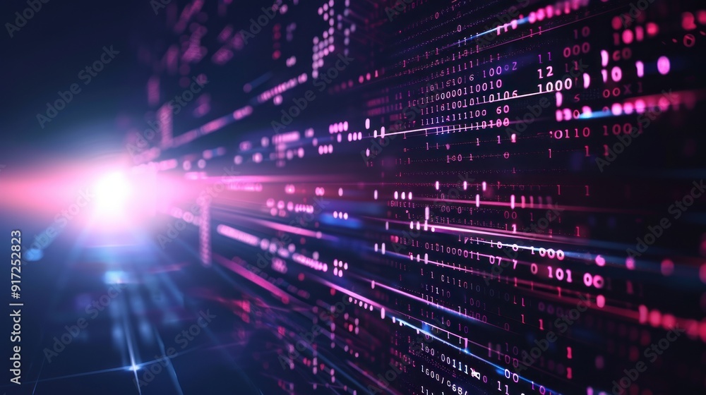 Digital Data Stream Abstract Background Digital Data Stream Abstract Background