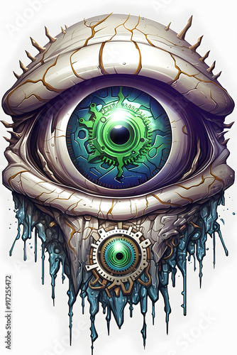 Skull Eye lowbrow surrealist illustration photo