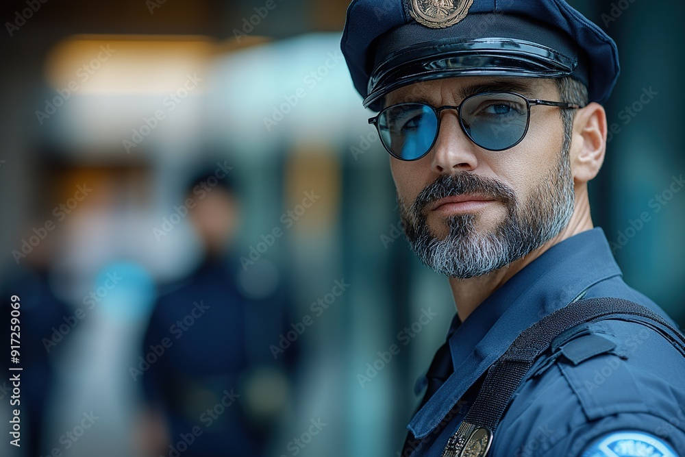 Professional Security Guard Providing Protection for Executive Professional Security Guard Providing Protection for Executive