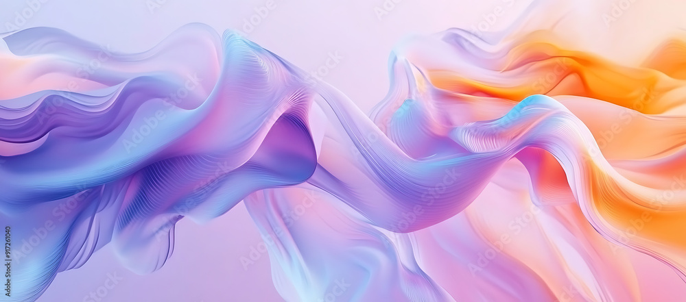 Abstract Fluid Waves in Gradient Colors Abstract Fluid Waves in Gradient Colors