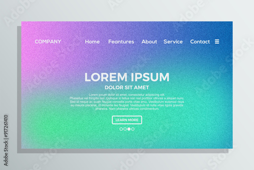 new landing page template background