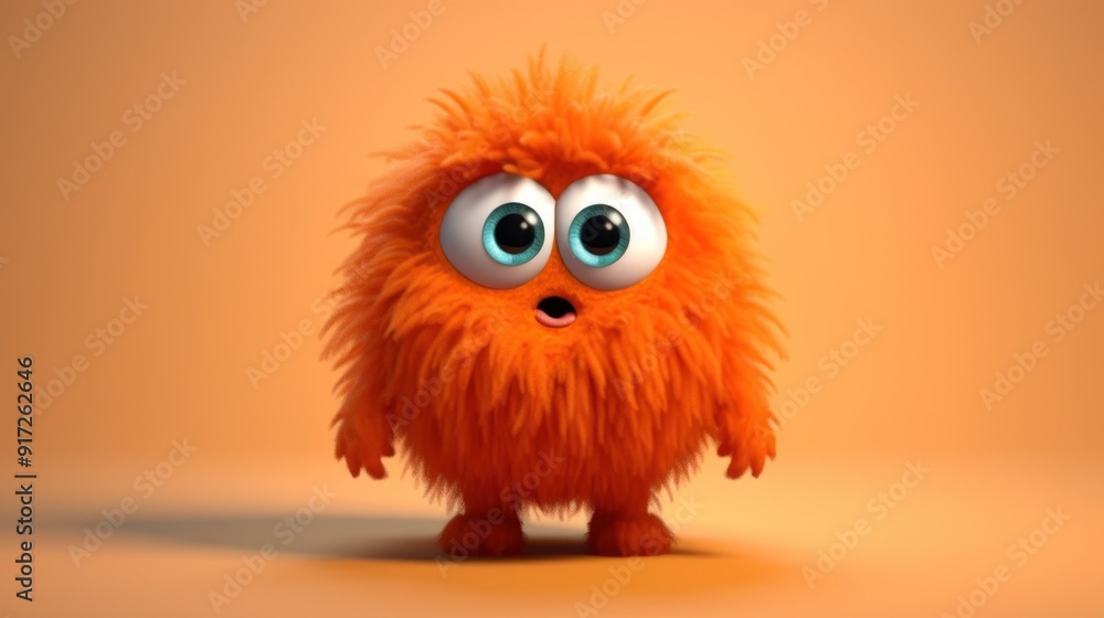 Cute Orange Furry Creature Cute Orange Furry Creature