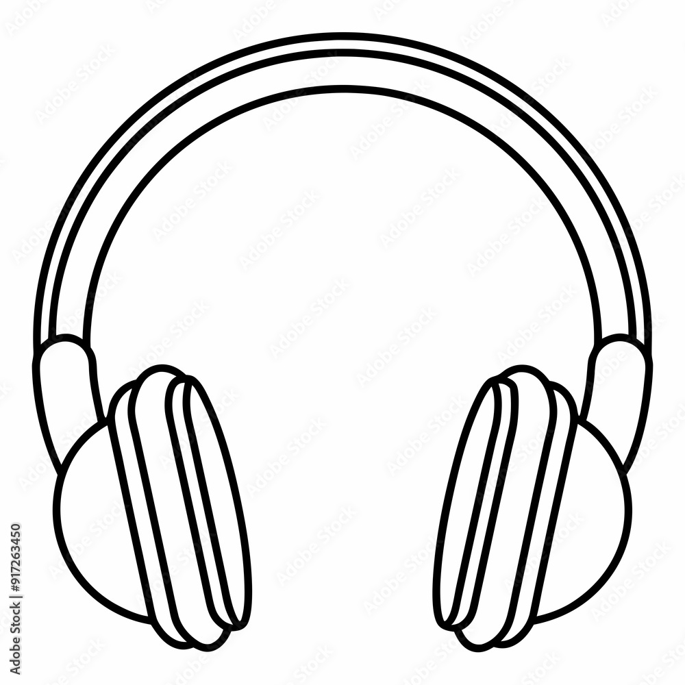 headphone line art Silhouette Vector illustration
headphone line art Silhouette Vector illustration