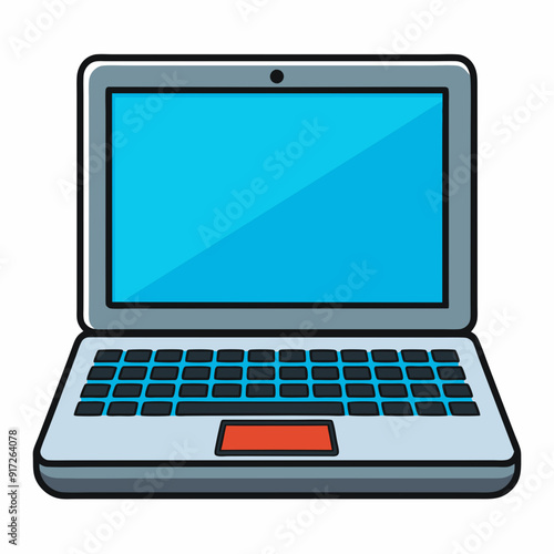 laptop color Vector illustration