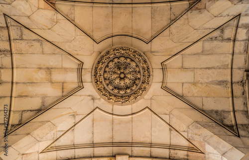 Ceiling of the triumphal arch from Lisbon to Portugal