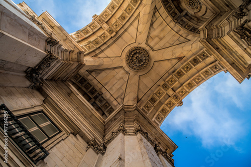 Ceiling of the triumphal arch from Lisbon to Portugal