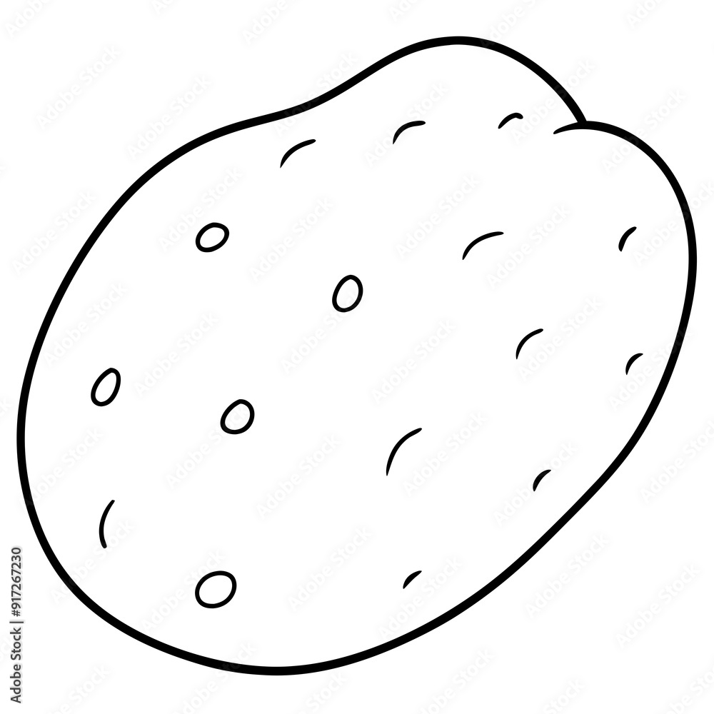 potato line art Silhouette Vector illustration
potato line art Silhouette Vector illustration