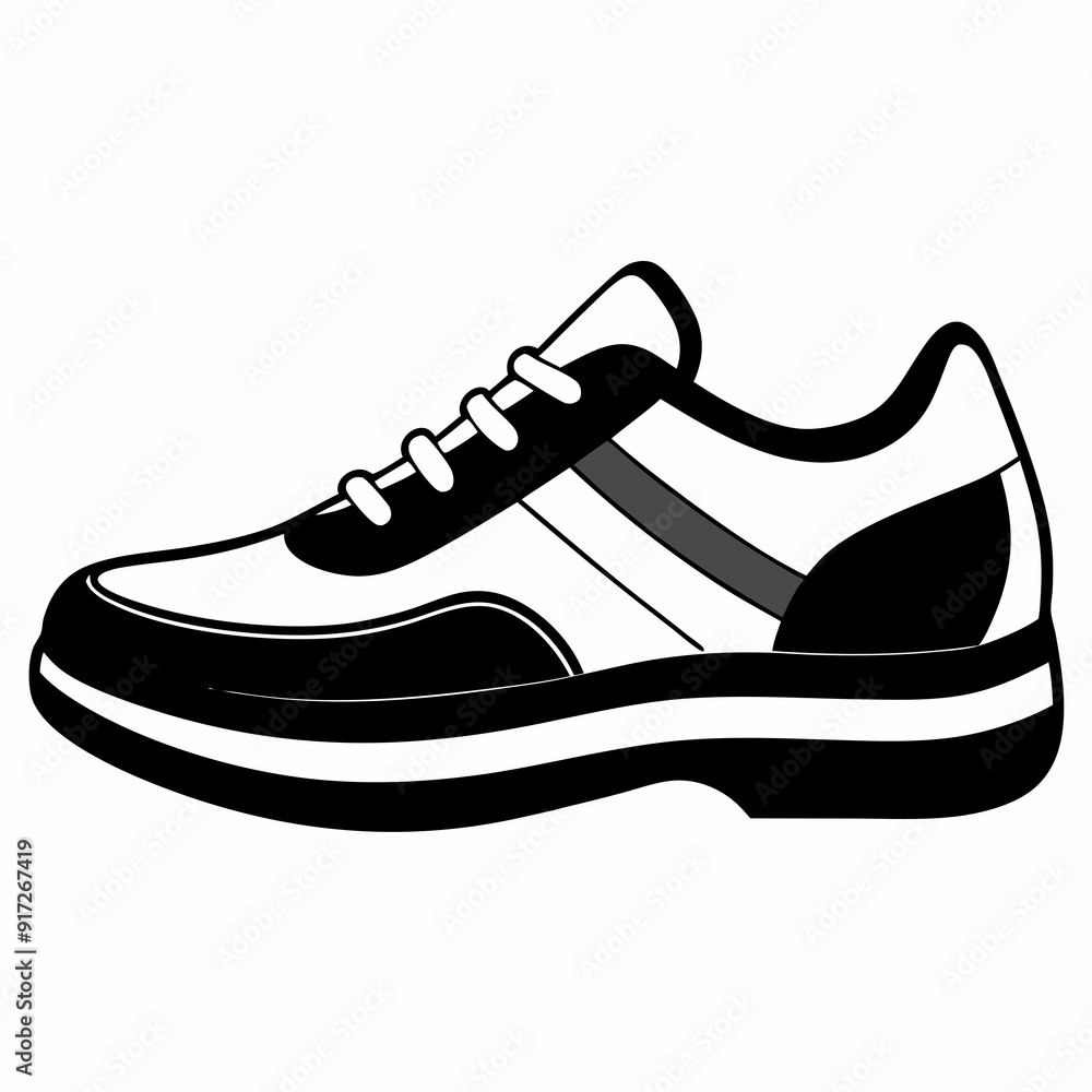 shoe  Silhouette Vector illustration
