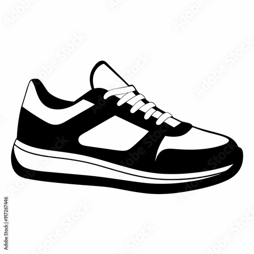 shoe  Silhouette Vector illustration
