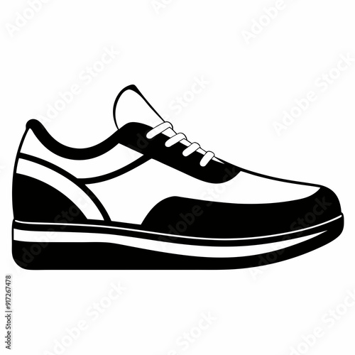 shoe  Silhouette Vector illustration
