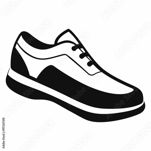 shoe  Silhouette Vector illustration
