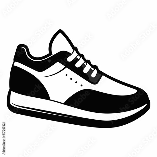 shoe  Silhouette Vector illustration
