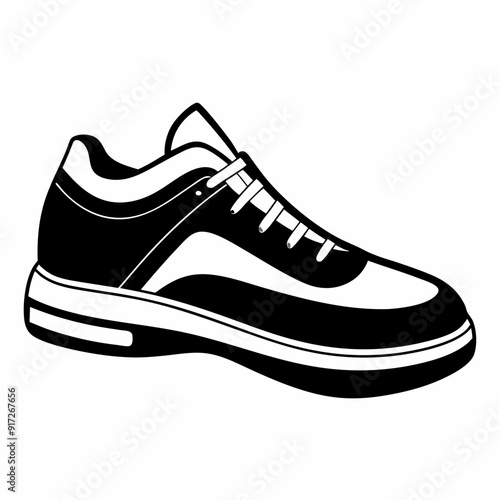 shoe  Silhouette Vector illustration
